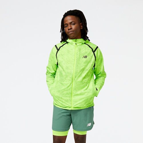 Men's Impact Run AT Waterproof Jacket in Green/vert Polywoven, size 2X-Large