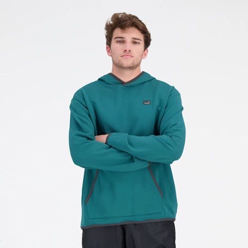 Men's AT French Terry Hoodie in Green/vert Cotton, size 2X-Large