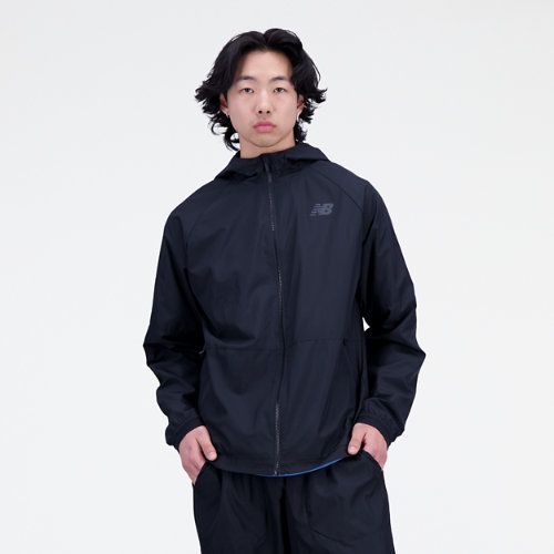 Men's R.W.Tech Lightweight Woven Jacket in Black/Noir Polywoven, size 2X-Large