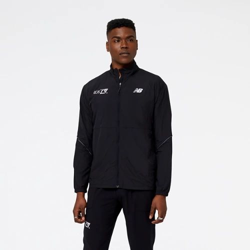 Men's London Edition Impact Run Packable Jacket in Black/Noir Polywoven, size 2X-Large