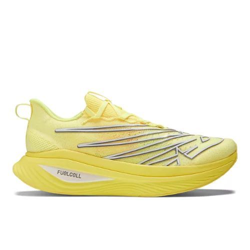 Men's FuelCell SuperComp Elite v3 in Yellow/Jaune/White/blanc/Grey/Gris Synthetic, size 6.5