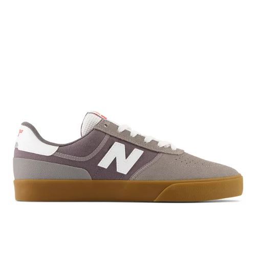 Men's NB Numeric 272 in Grey/Gris/White/blanc Suede/Mesh, size 7.5