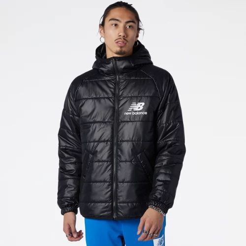 Men's NB Athletics Winterized Short Synthetic Puffer in Black/Noir Polywoven, size 2X-Large