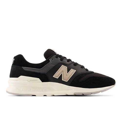 Men's 997H in Black/Beige Suede/Mesh, size 6.5