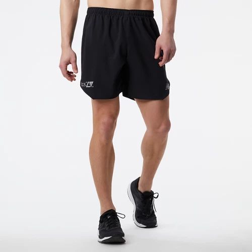 Men's London Acceptance Q Speed 7 Inch No Liner Short in Black/Noir Polywoven, size X-Large