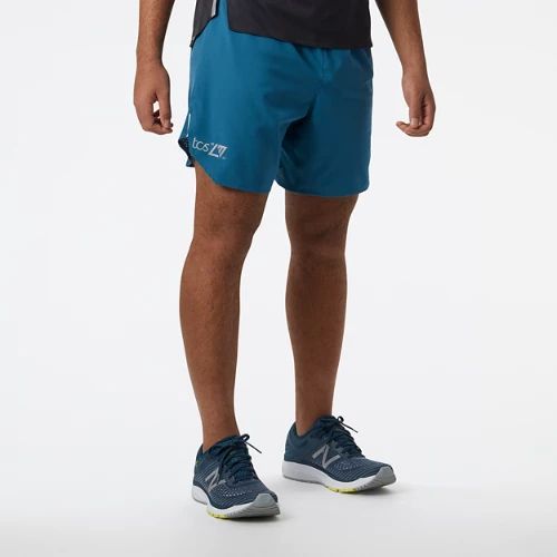 Men's London Acceptance Q Speed 7 Inch No Liner Short in Blue/Bleu Polywoven, size 2X-Large