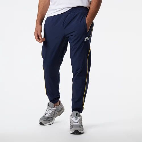 Men's NB Athletics Heavy Jersey Pant in Blue/Bleu Polywoven, size X-Small