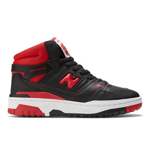 Men's 650 in Black/Noir/Red/rouge/White/blanc Leather, size 6.5