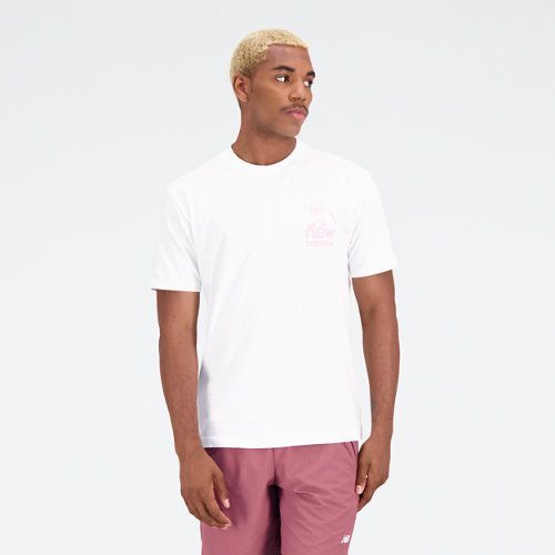 Men's Essentials Always Half Full Cotton Jersey T-Shirt in White/blanc, size Medium