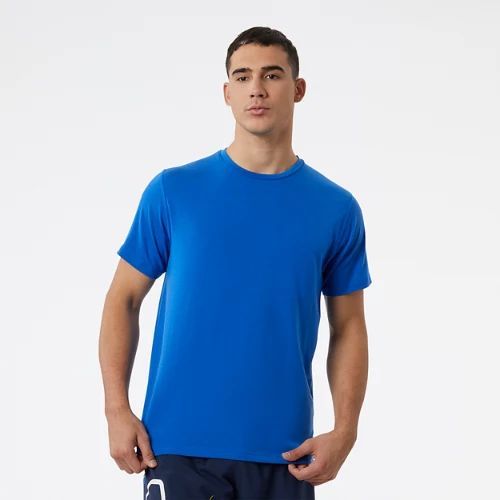Men's R.W. Tech Tee with Dri-Release in Blue/Bleu Poly Knit, size Large