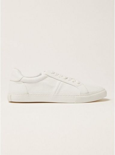 Mens White Hopper Lace Trainers, White