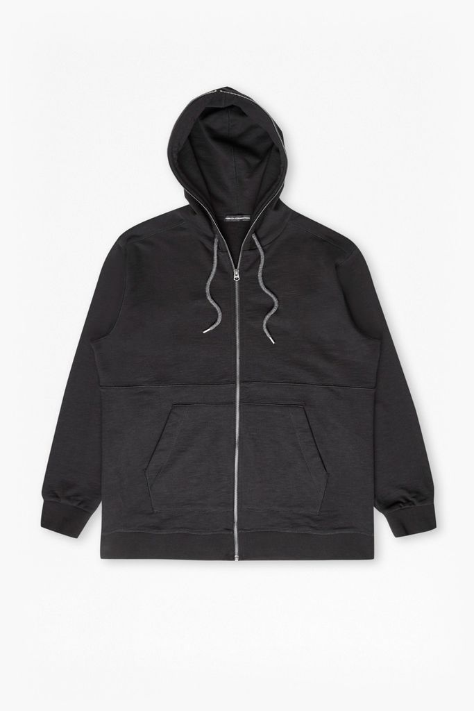 Ashcroft Longline Hooded Sweatshirt - black