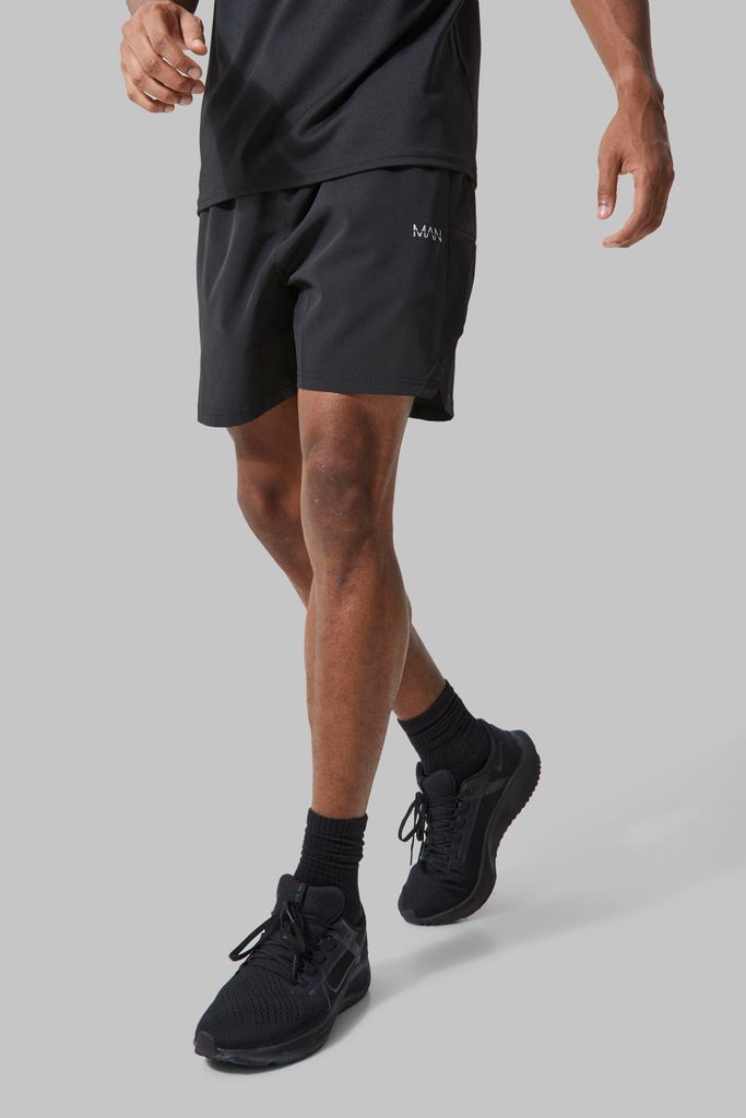 Men's Man Active X Andrei Stretch Gym Shorts - Black - S, Black