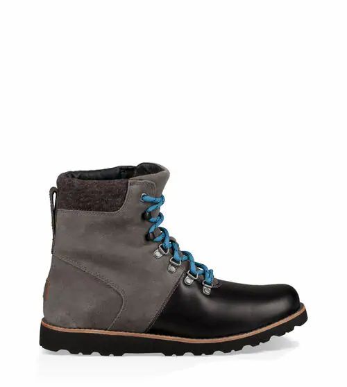 Men's Halfdan Waterproof Boot in Charcoal, Size 8, Leather