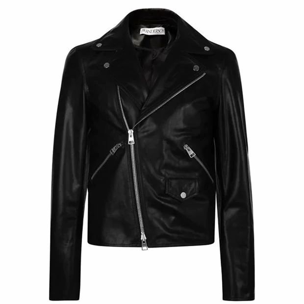 Gilbert And George Leather Biker Jacket
