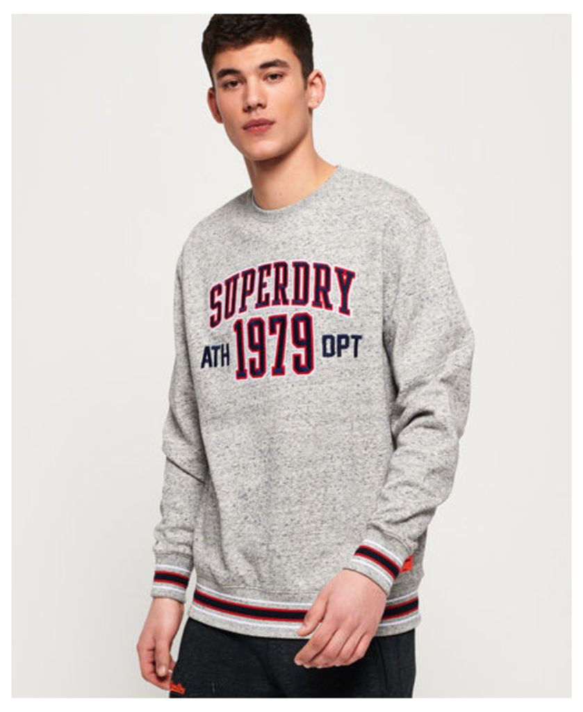 Superdry College Boxy Fit Applique Crew Sweatshirt