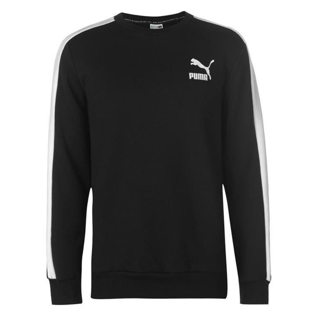 Puma T7 Logo Crew Fleece Sweater