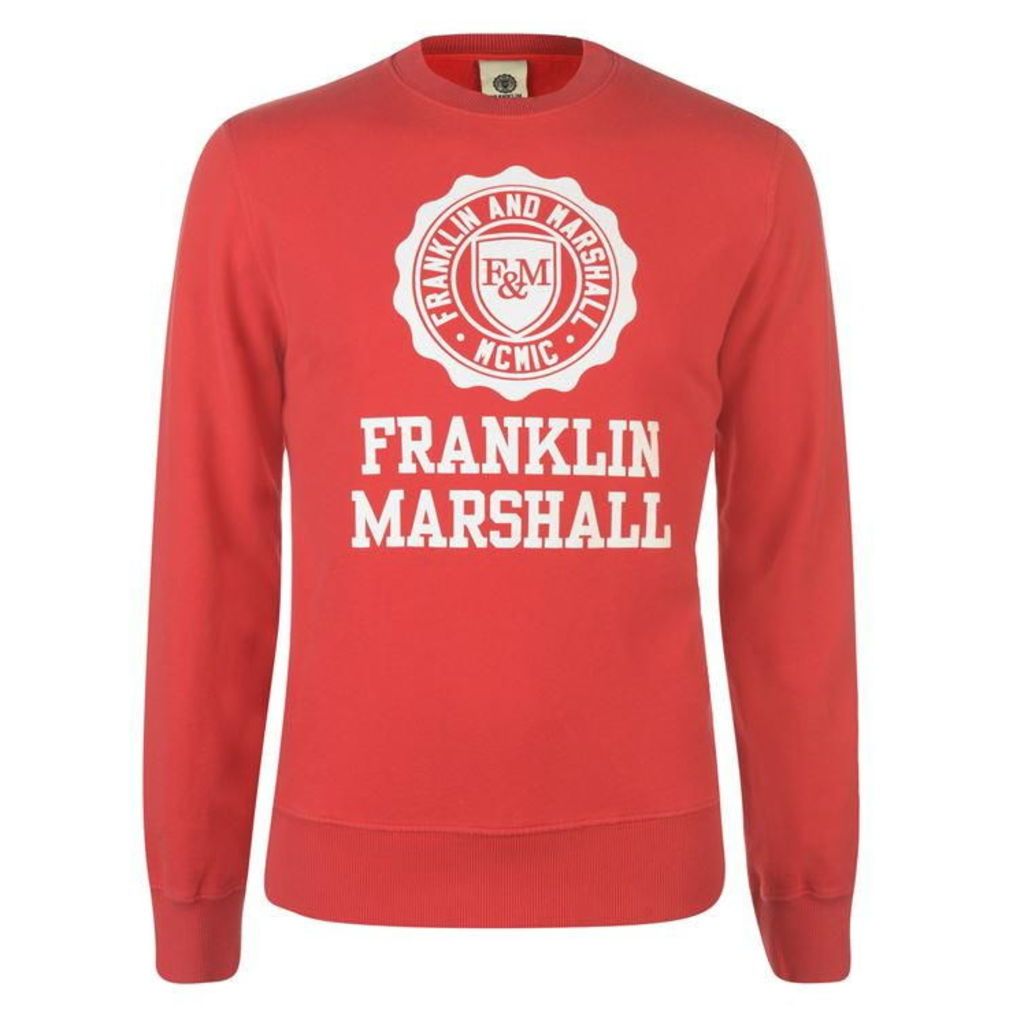 Franklin and Marshall Stamp Logo Sweatshirt