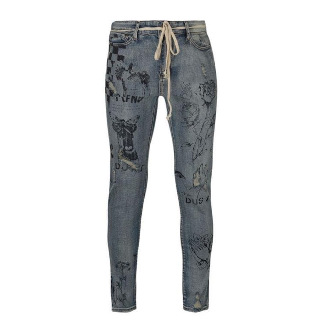 Profound Aesthetic Printed Skinny Jeans
