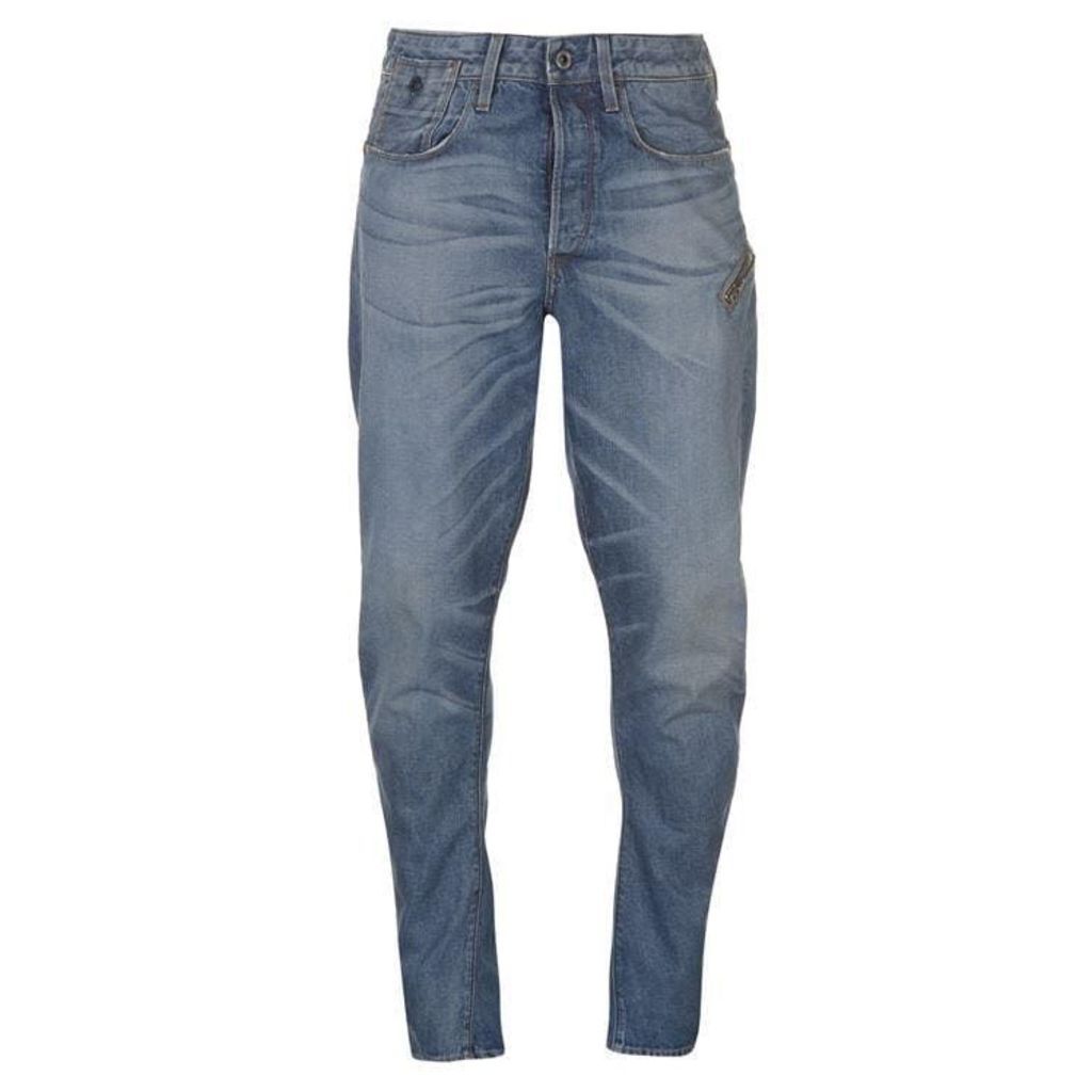 G Star Type C Zip Jeans - dk aged