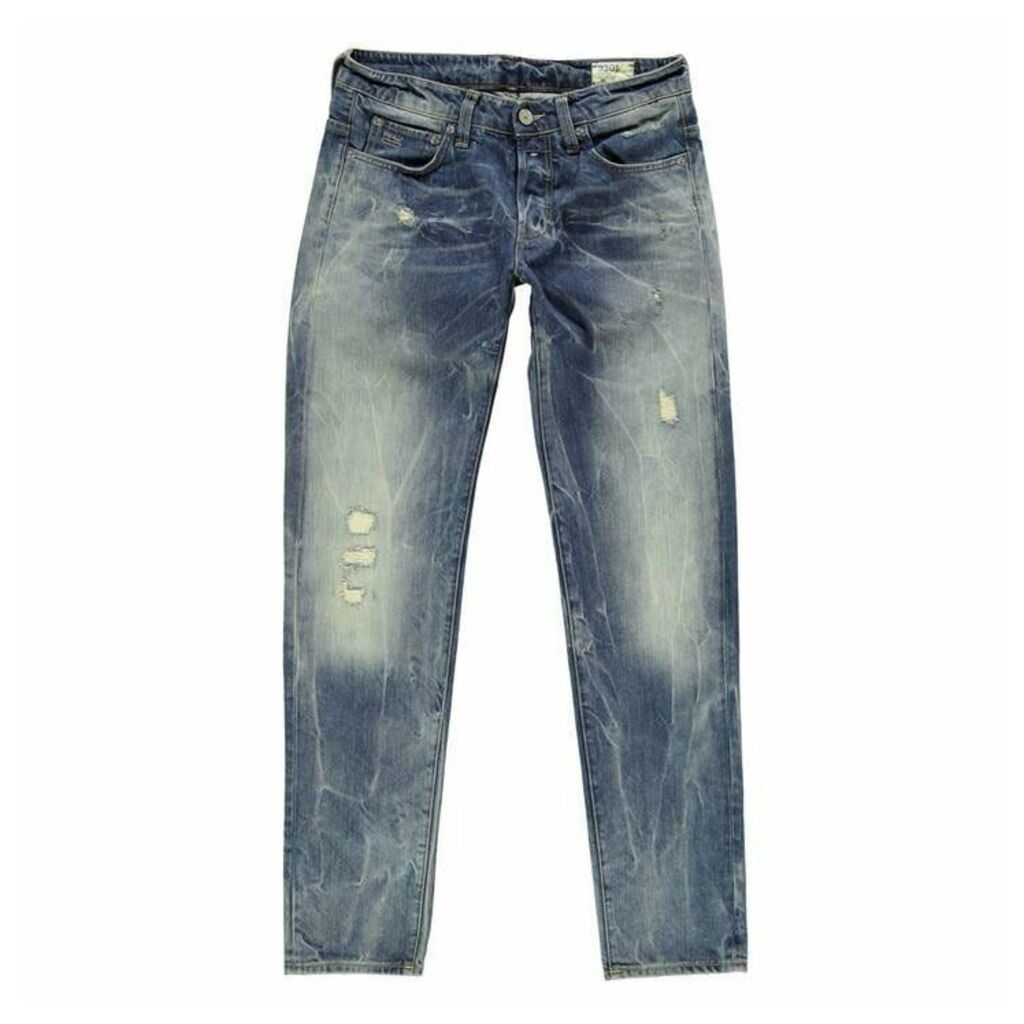 G Star 3301 Low Tapered Jeans - med aged destry