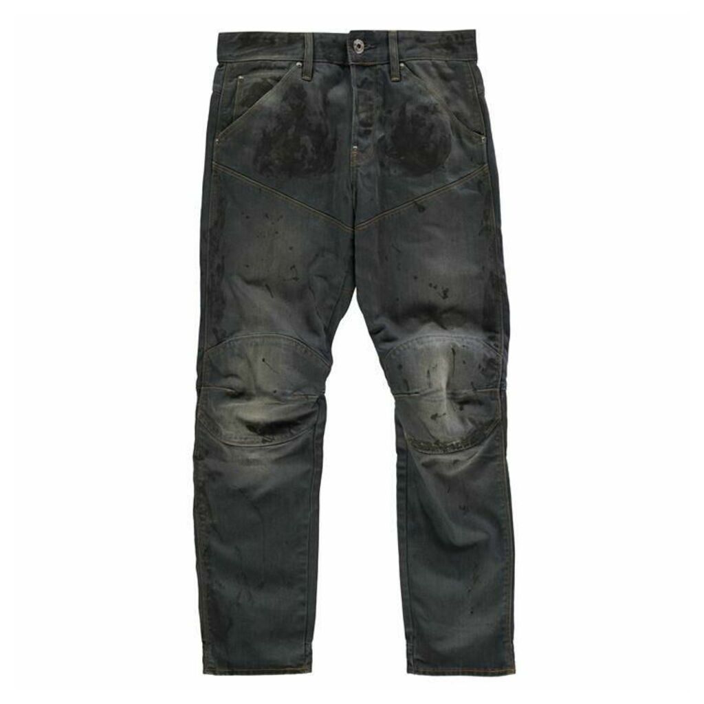 G Star 5620 3D Tapered Jeans - dk aged splatte