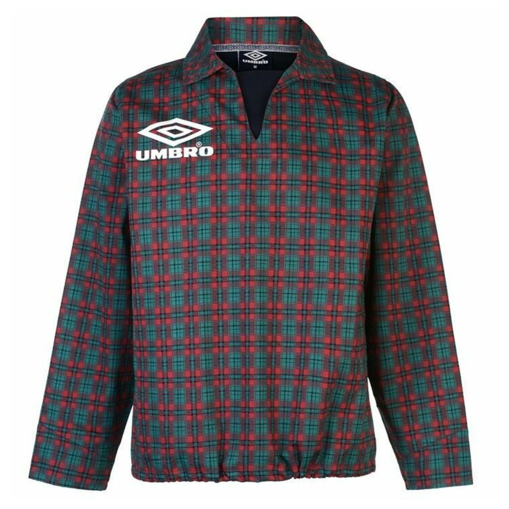 Umbro Plaid Drill Top - Blue/Red