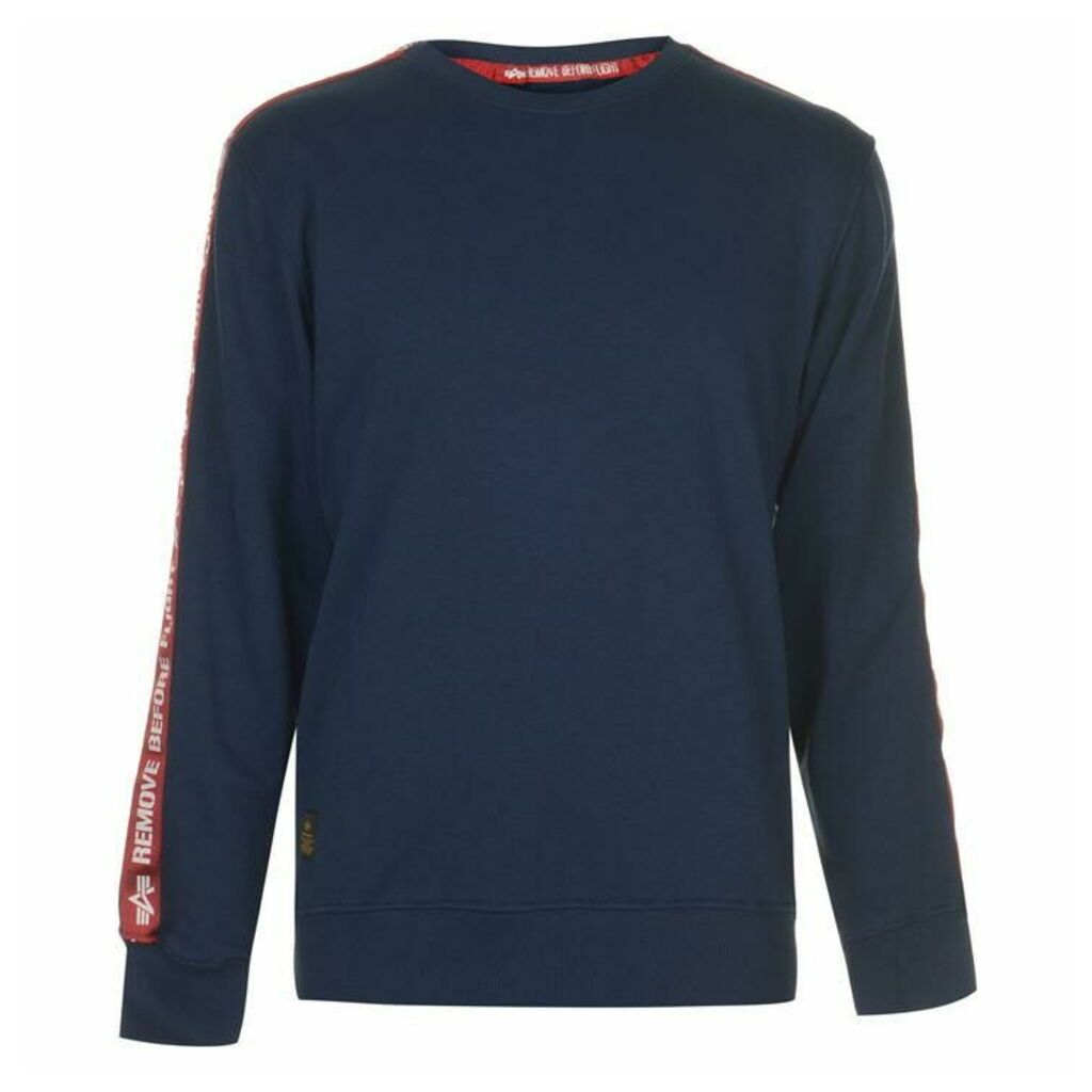 Alpha Industries Remove Before Flight Tape Sweater
