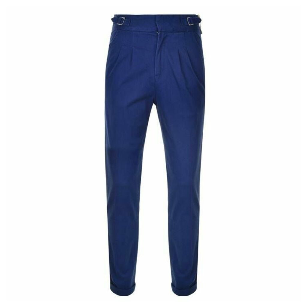 Pleat Trousers - Rich Blue