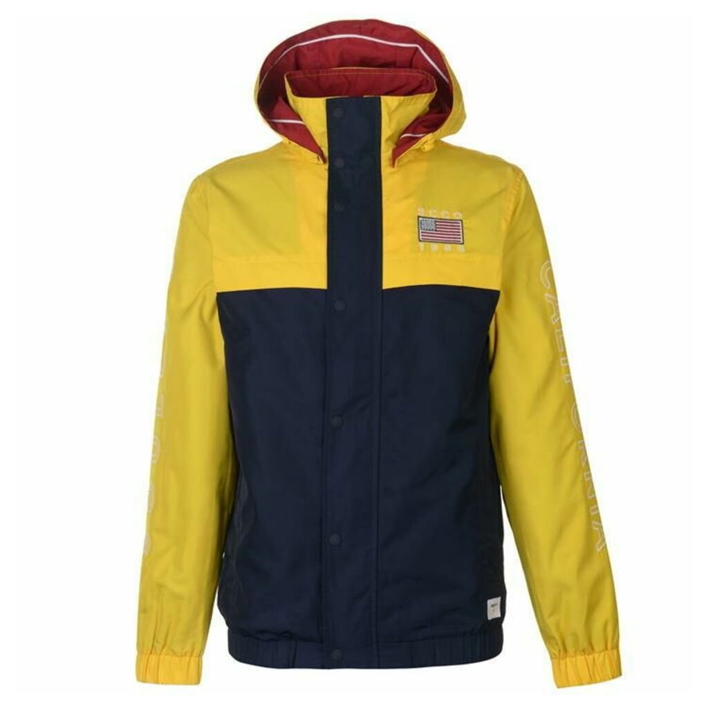 Cut and Sew Jacket - Navy/Yellow