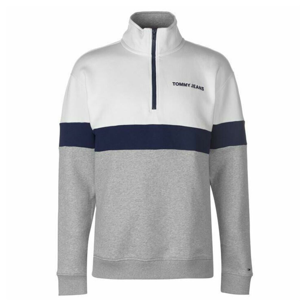 Tommy Jeans Retro quarter Zip Sweatshirt - Grey