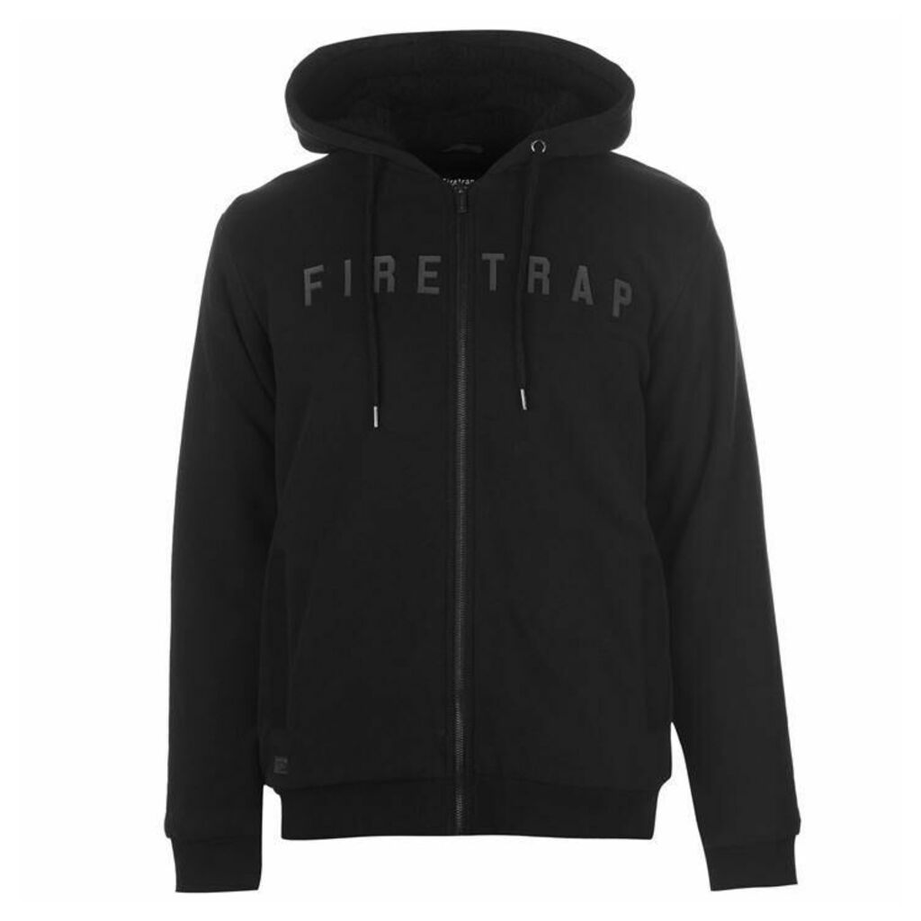 Firetrap Lined Zipped Hoodie Mens