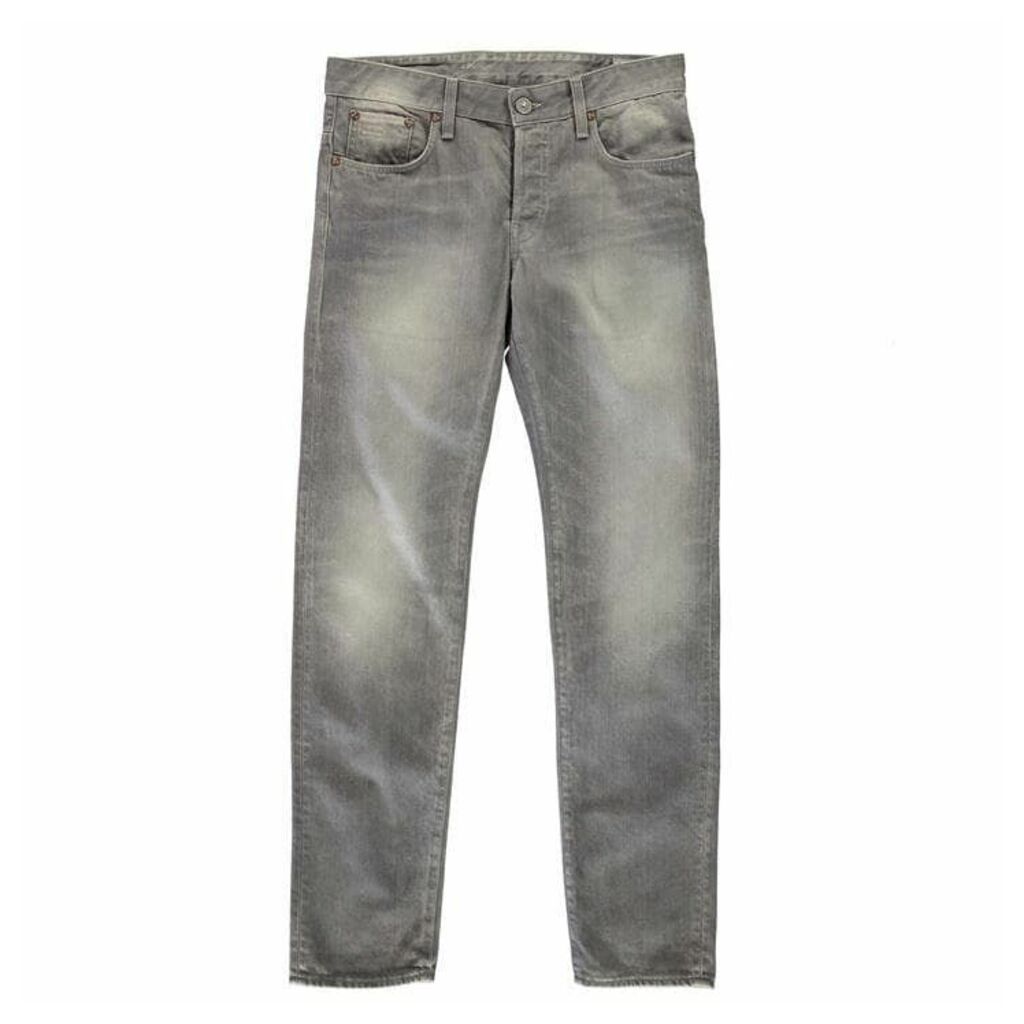 G Star 3301 Low Tapered Jeans - lt aged