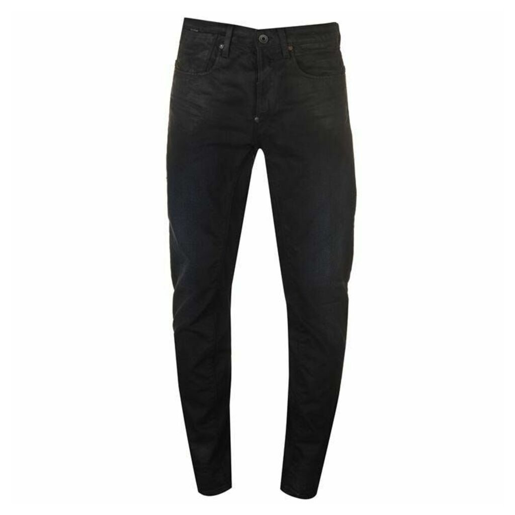 Raw A Crotch Tapered Mens Jeans - dk aged