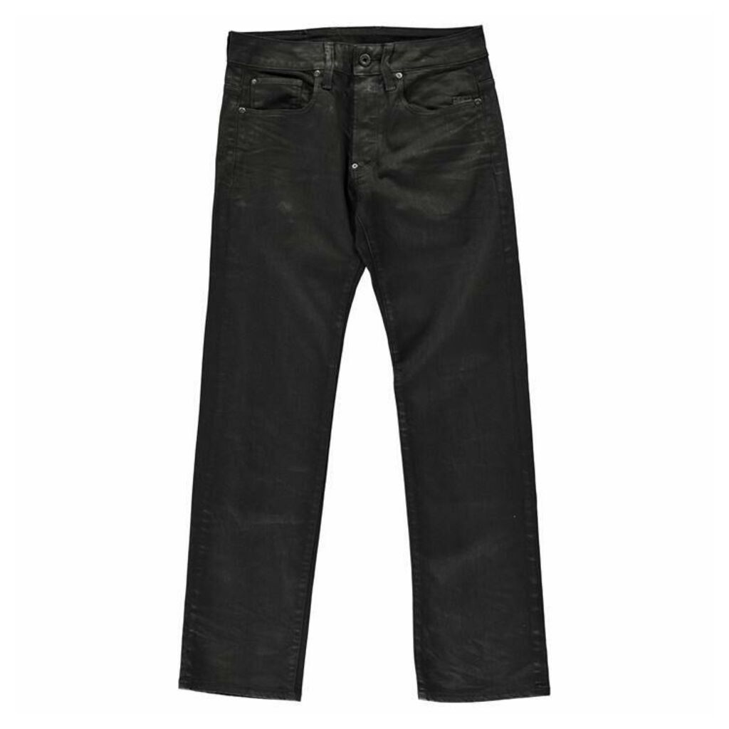 Raw Defend Straight Coloured Mens Jeans - antracite