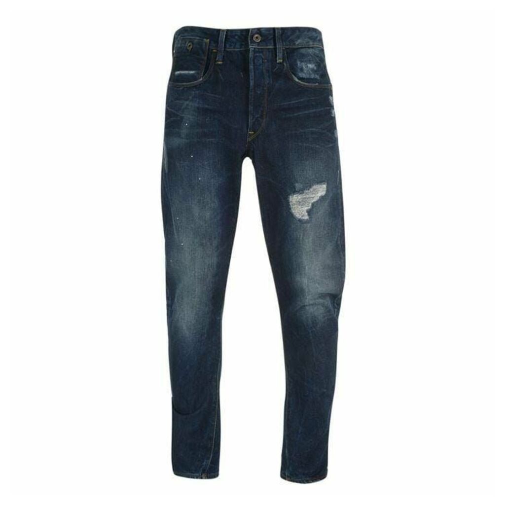 G Star Type C 3D Tapered Jeans Mens - dk aged rstd 10