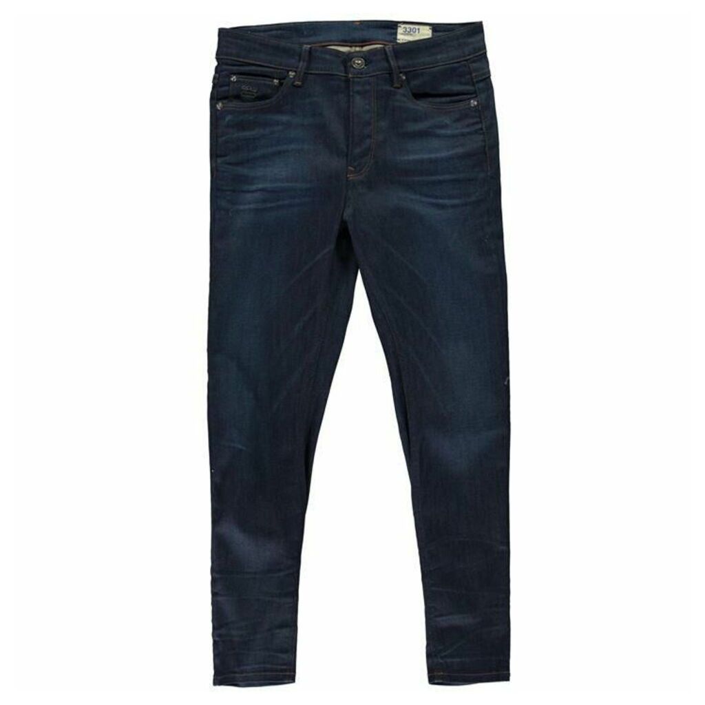 Raw 3301 Tapered Ladies Jeans - dk aged