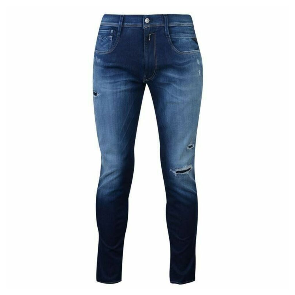 Replay Anbass Slim Jeans - Blue Wash