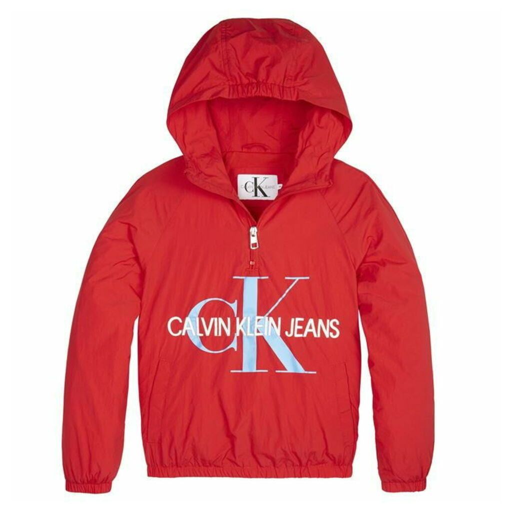 Anorak With Bag - Racing Red