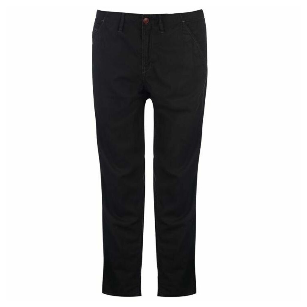 Page Loose Tapered Mens Chinos - black