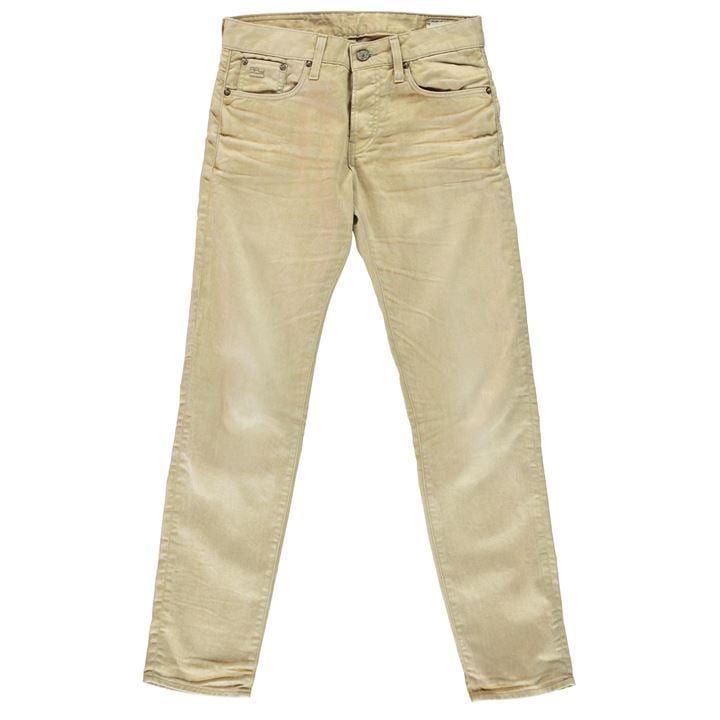 3301 Low Tapered Jeans - khaki