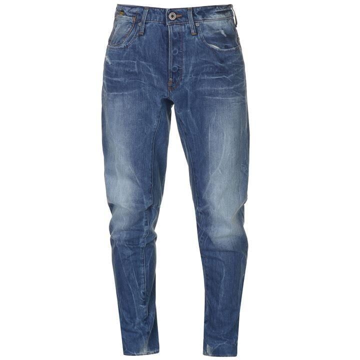 A Crotch Tapered Jeans - lt aged