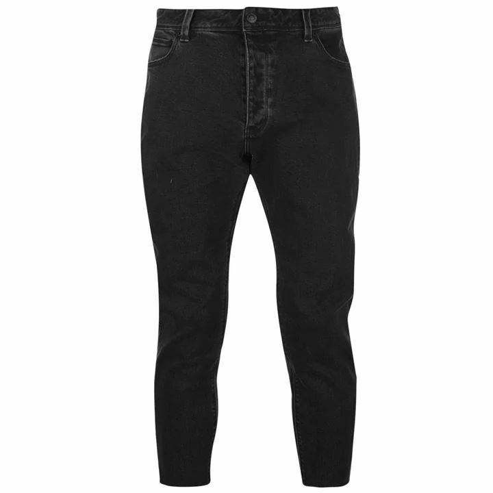Cropped Slim Jeans - Black
