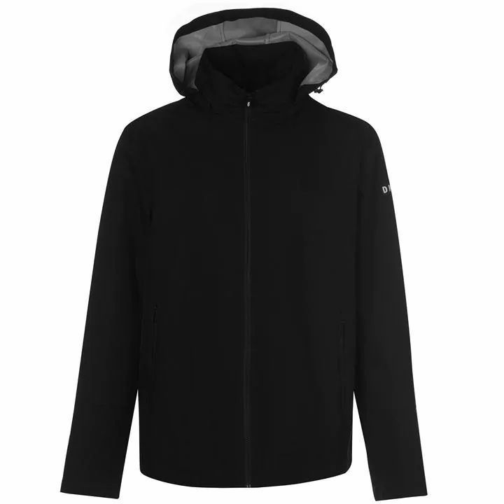 DKNY Standard Fold Into Collar Hood Jacket - Black