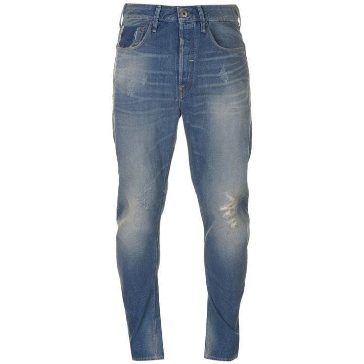 Type C 3D Loose Tapered Jeans - med aged destry