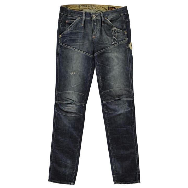 Elwood Heritage Embro Tapered Jeans - track aged