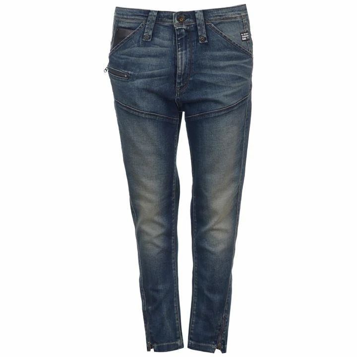 Raw Belmount Loose Tapered Mens Jeans - vintage worn in