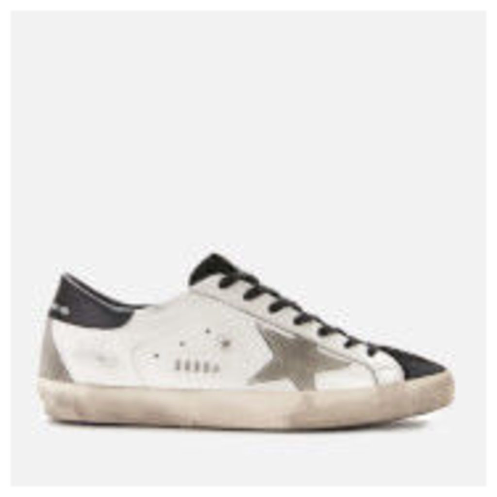 Golden Goose Deluxe Brand Men's Superstar Leather Trainers - White Black Suede/Ice Star