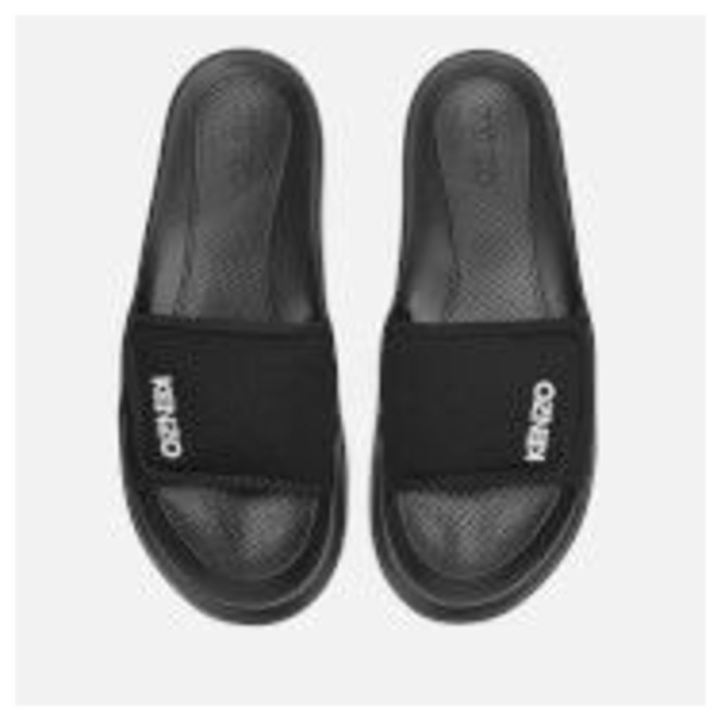 KENZO Men's Logo Pool Slide Sandals - Black