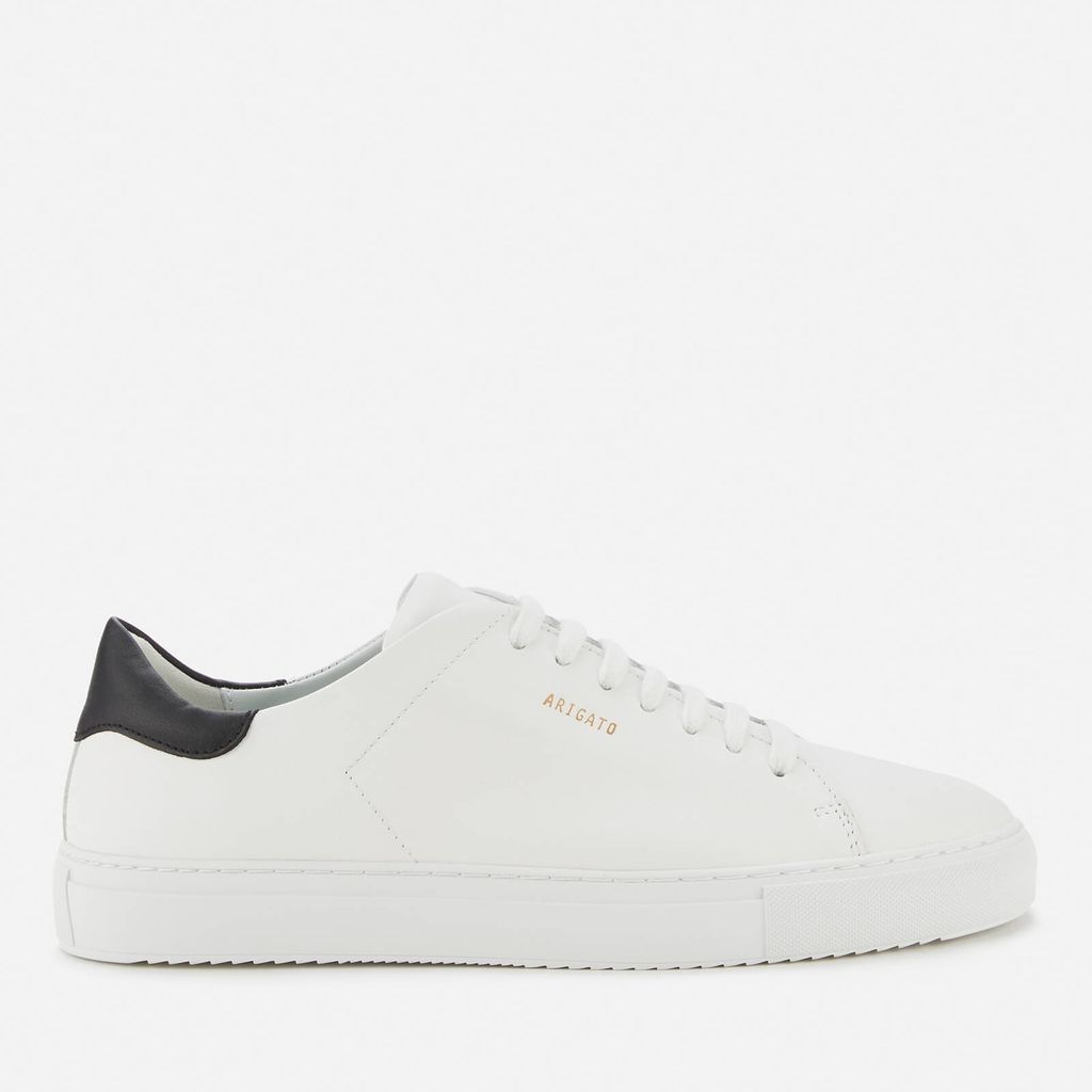 Men's Clean 90 Leather Cupsole Trainers - White/Black - UK 11